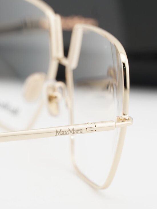 Max Mara MM5120 032 Butterfly Eyeglasses 55mm - Pale Gold main image 6